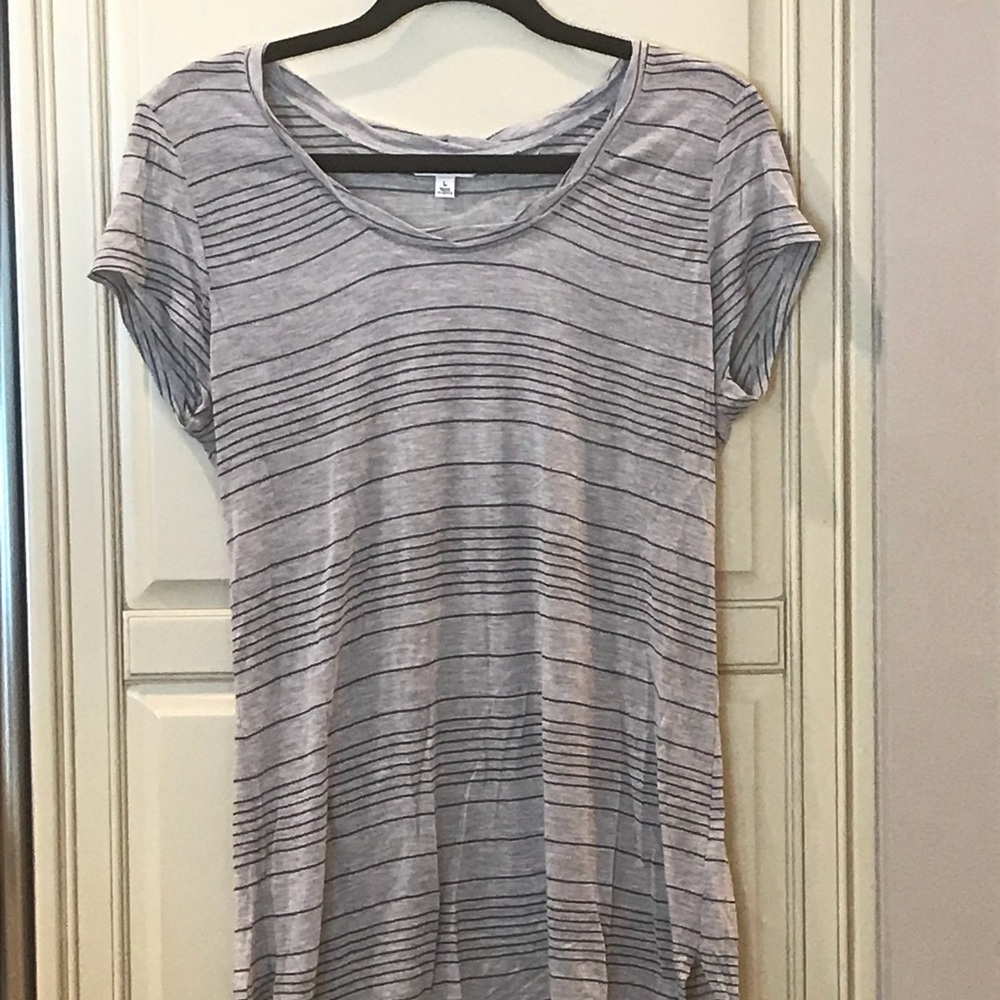 CAbi Striped S/S T-Shirt Sz L